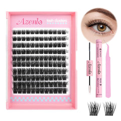 Azenlo natural lash clusters 120pcs for everyday natural look