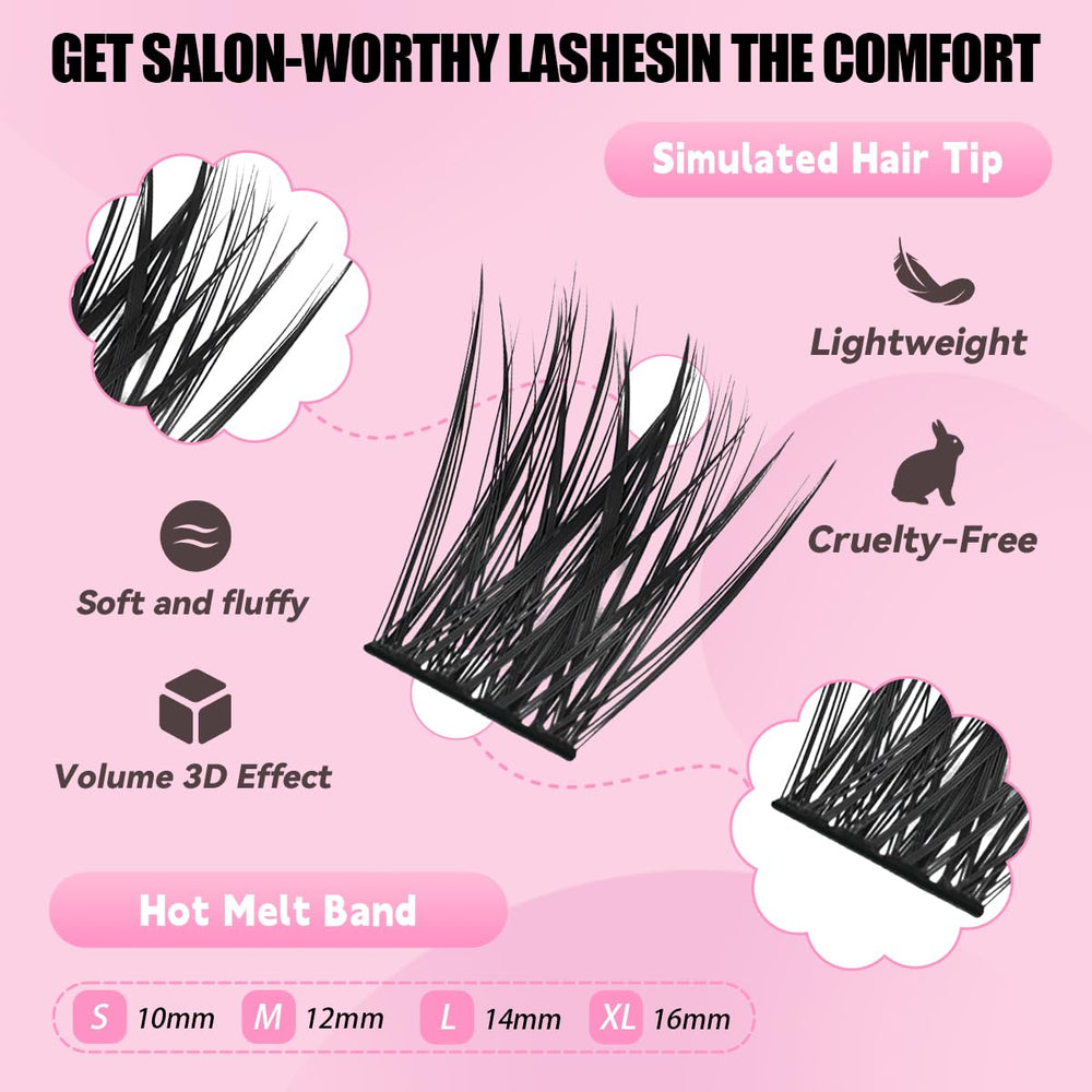 Azenlo lightweight lashes feather-light comfort for all day wear