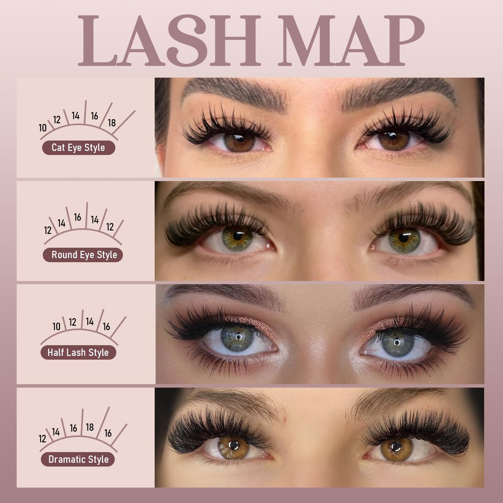 Azenlo natural-look lashes add subtle volume for everyday use.