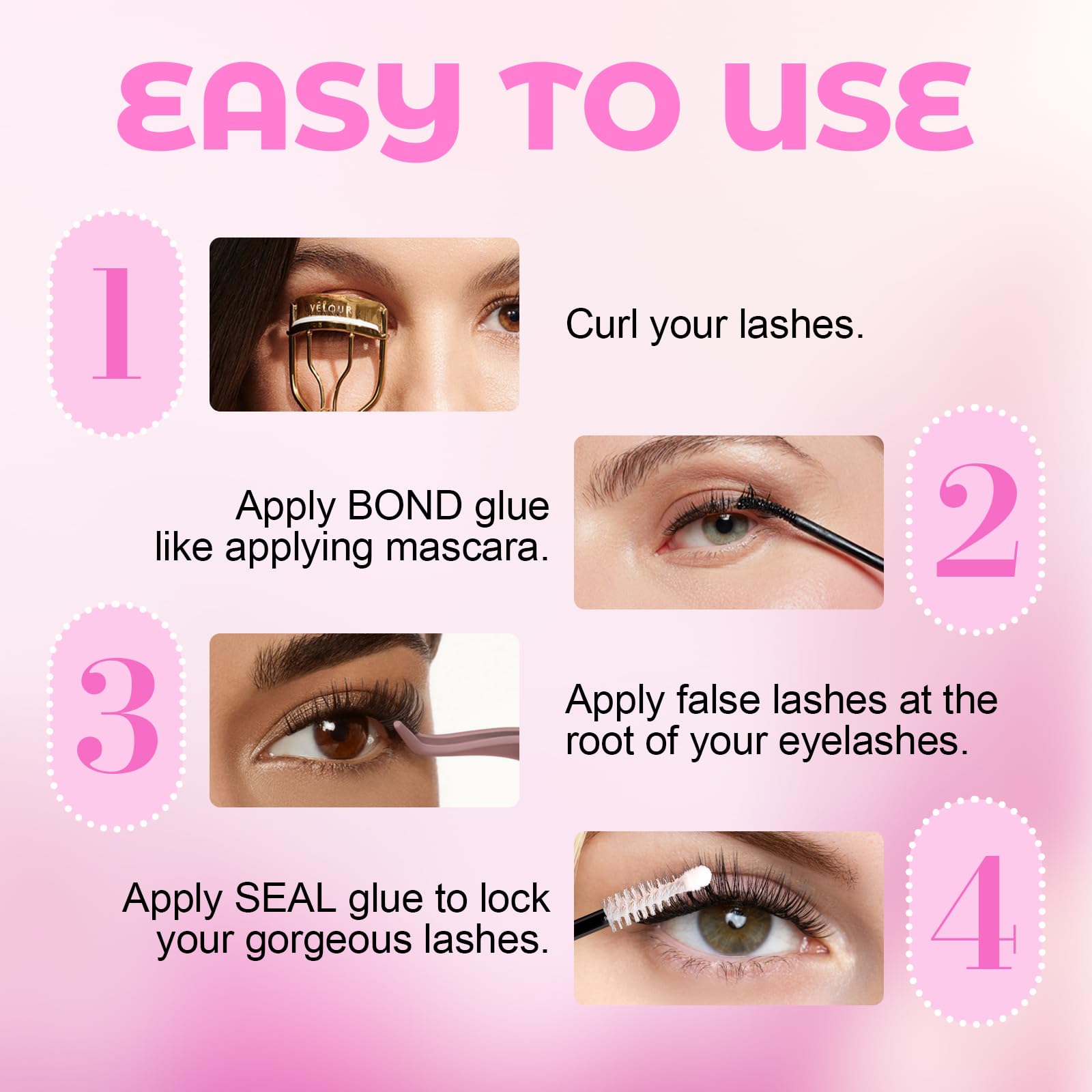 Azenlo professional-grade-lash-hold provides strong, long-lasting cluster lash results.