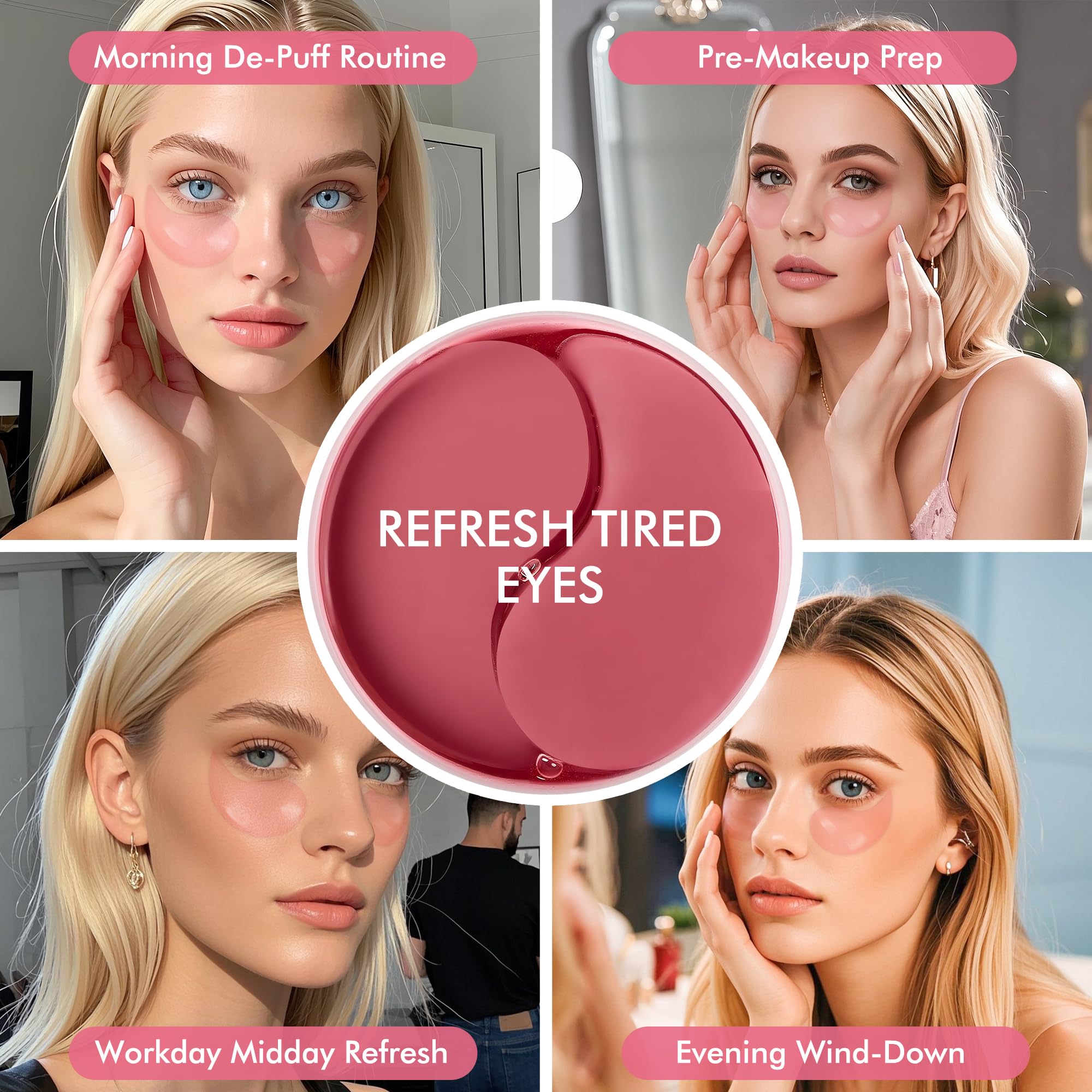 AzLucaky rose-infused eye patch set for gifting and spa-like rituals.