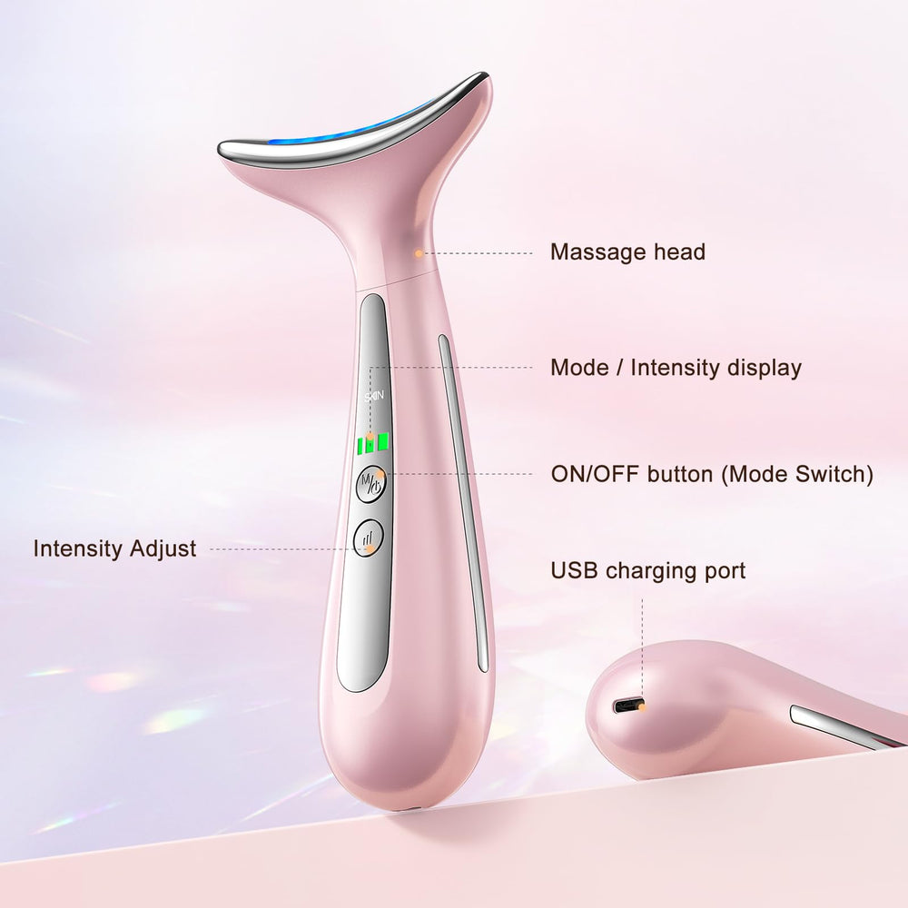 AZMAVO replaceable eye-care head pink for precise eye-area treatment