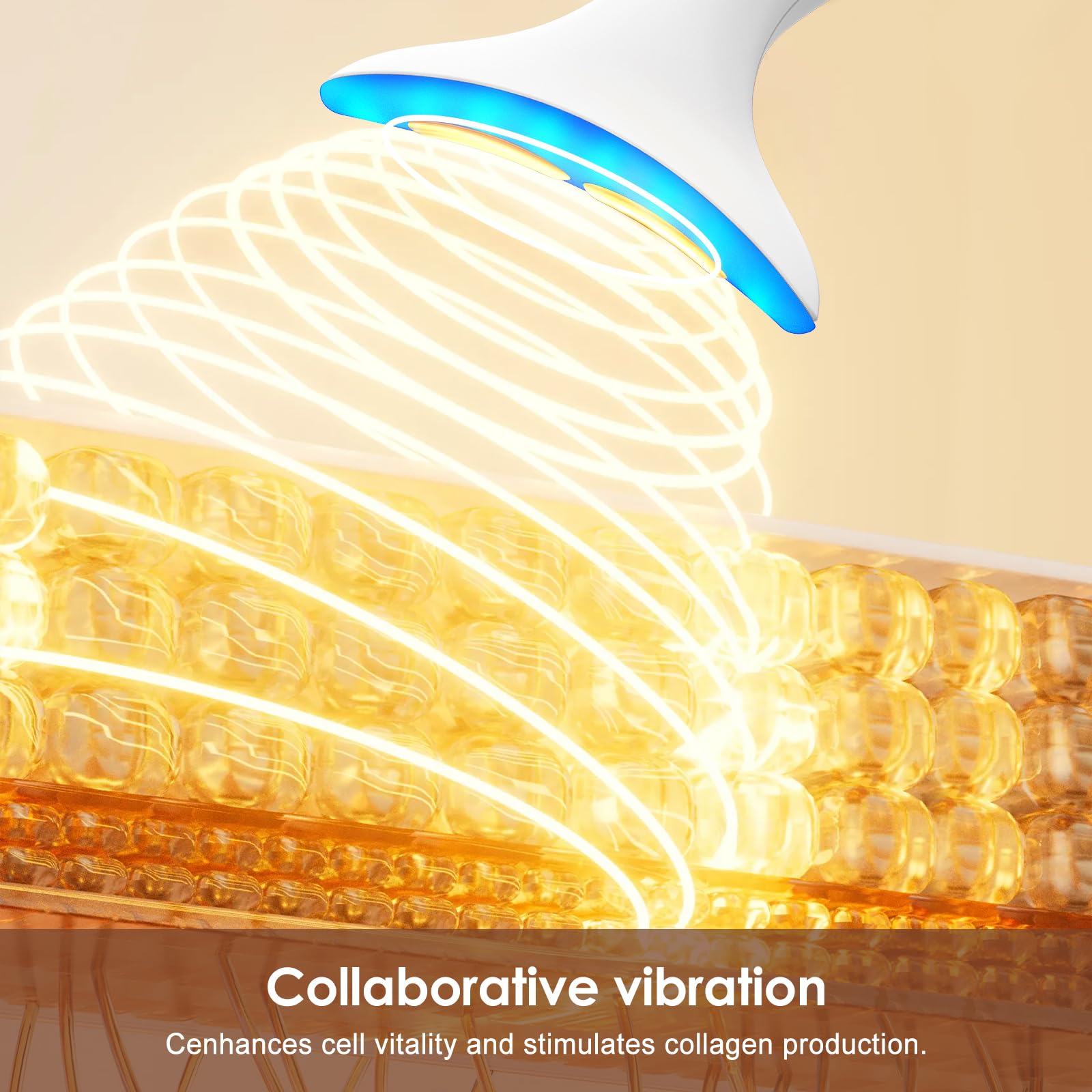 AZMAVO massager on the neck demonstrating contouring benefits