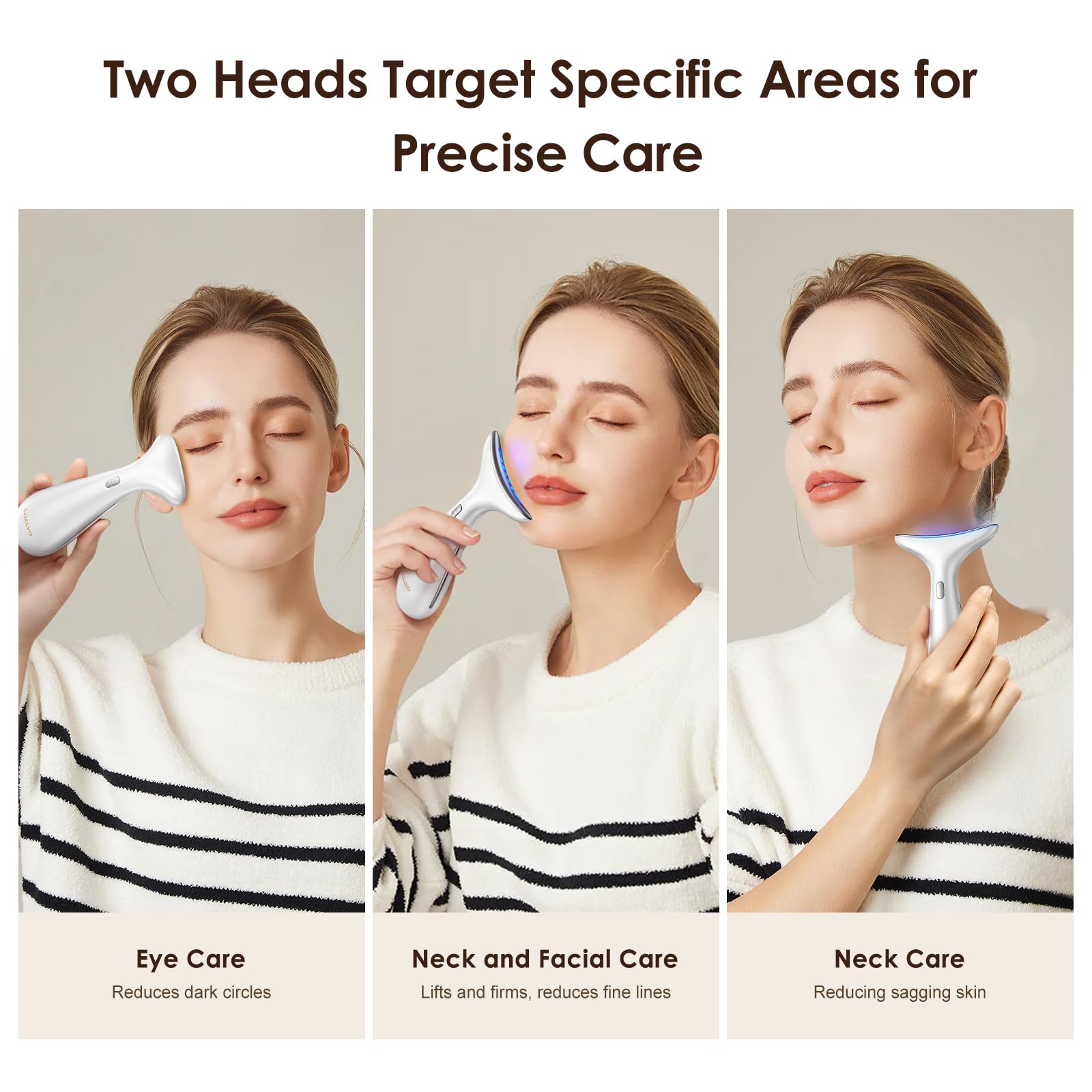 AZMAVO compact design showcased for travel-friendly skincare routines.
