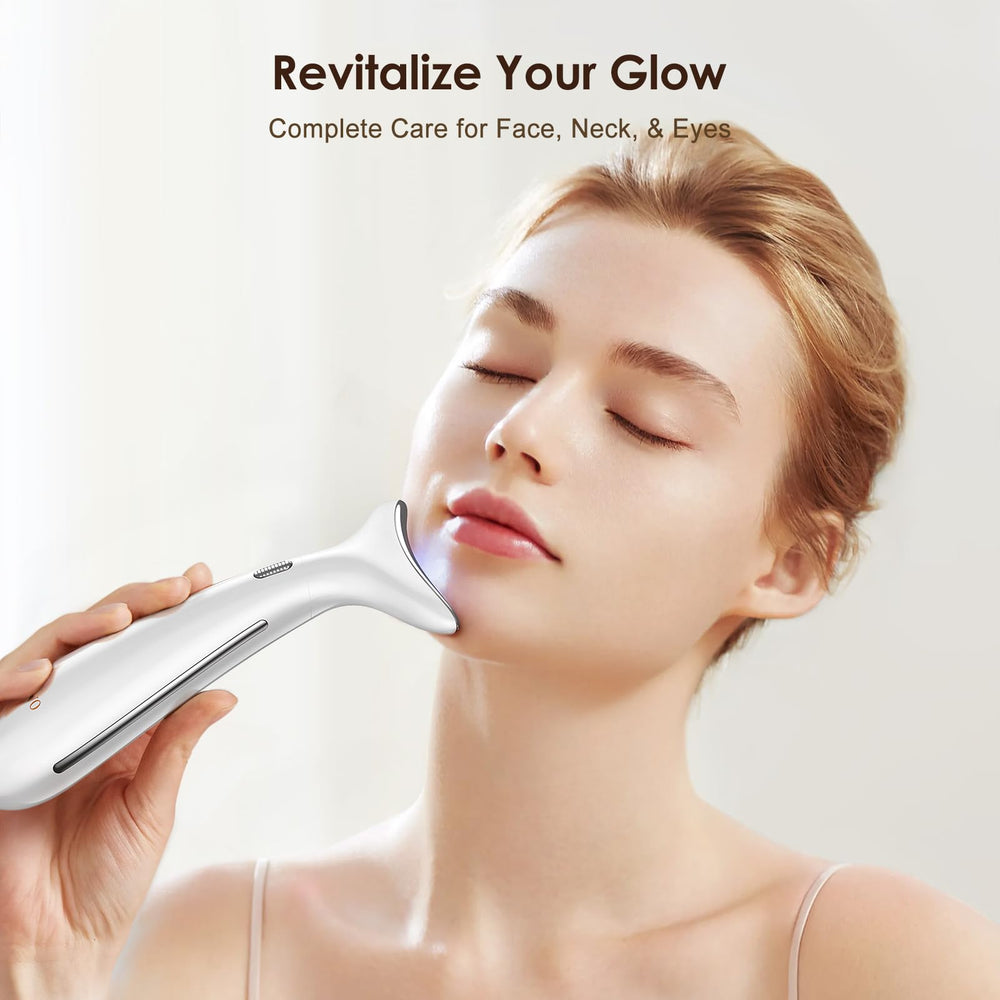 AZMAVO product shot with massager, head, and manual for clarity.