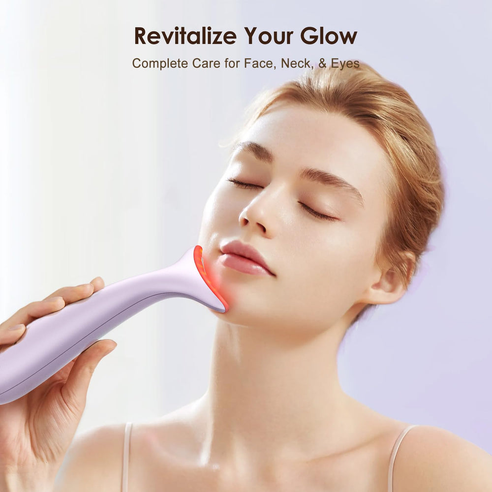 AZMAVO in-use on face and neck provides comprehensive care at home.