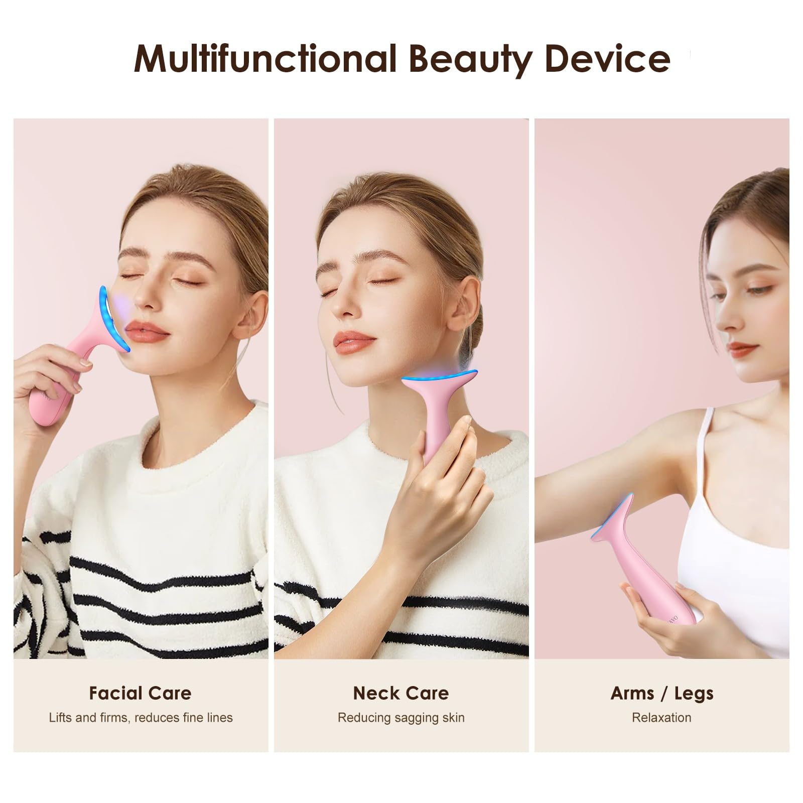 AZMAVO Sugar Pink three modes shown for customizable sessions.