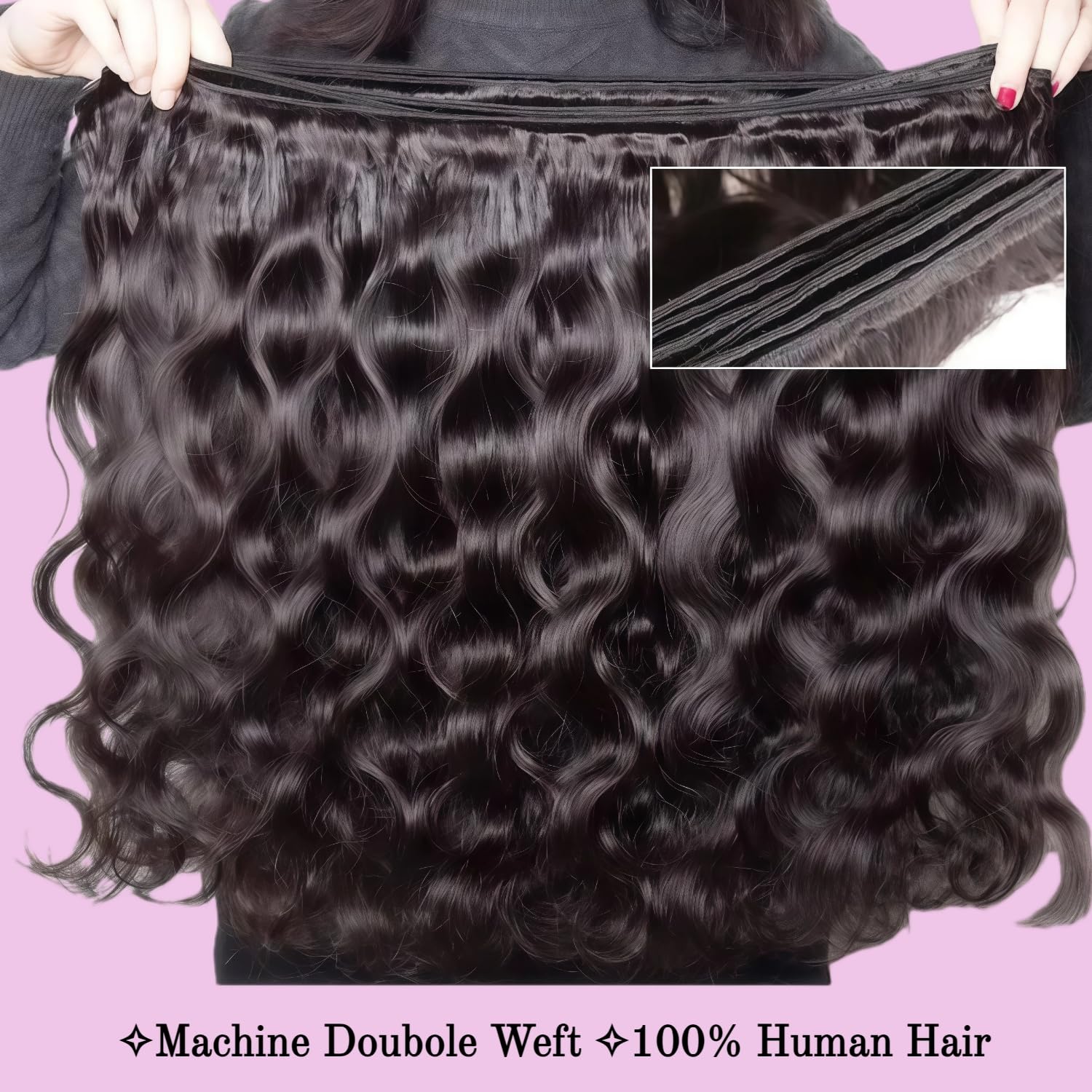 AZONA double-machine-weft shows durable, neat construction.
