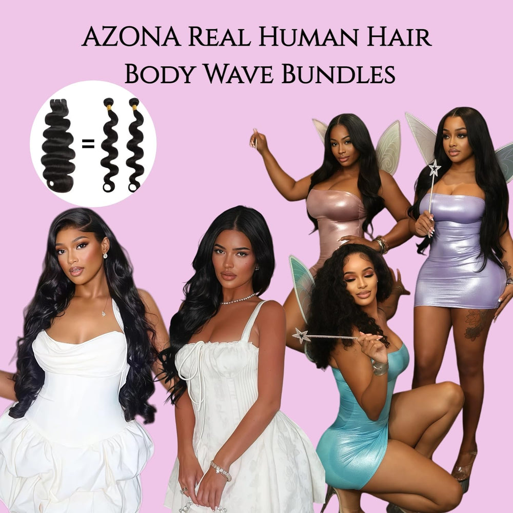 AZONA unprocessed-body-wave-hair ready for dyeing and styling.