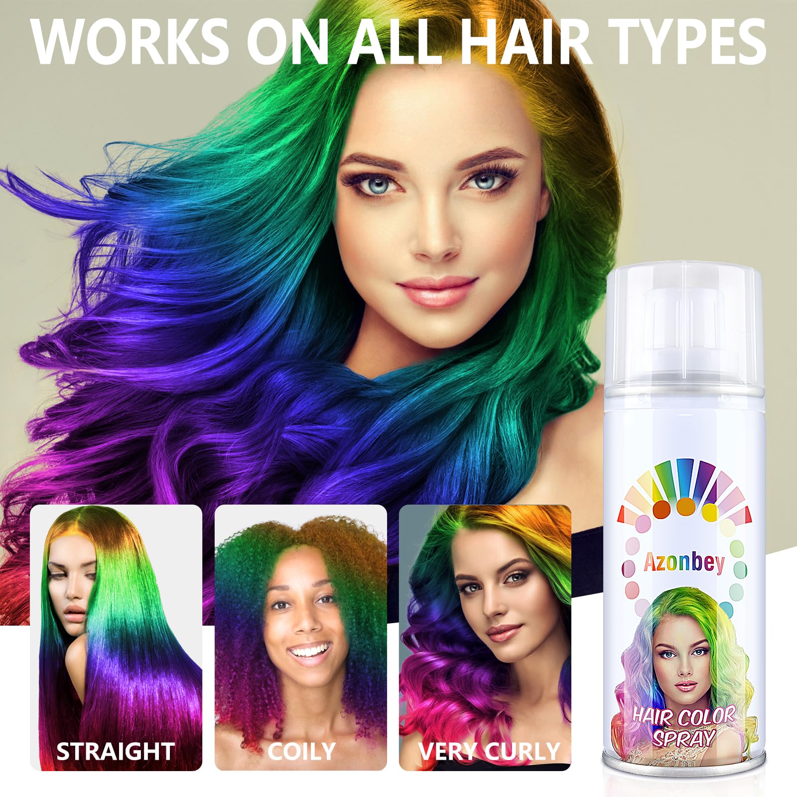 Azonbey hair spray suitable for kids and adults.