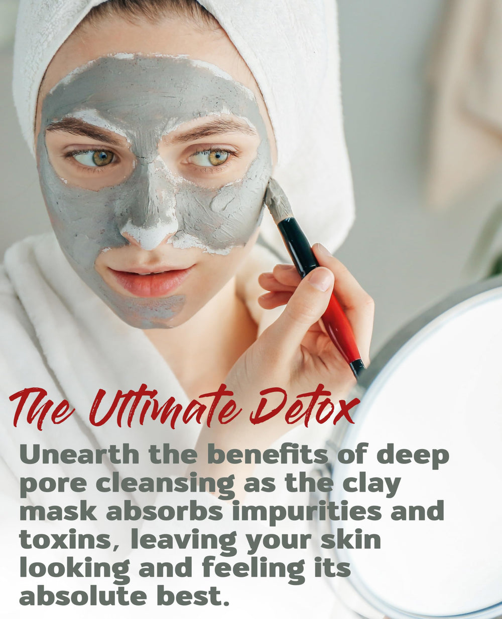 Aztec Secret Indian Healing Clay mixed with apple cider vinegar for a spa like mask.