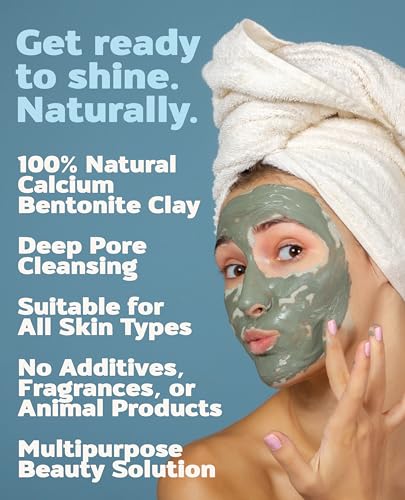 Aztec Secret Indian Healing Clay on skin during application demonstrates pore cleansing use.