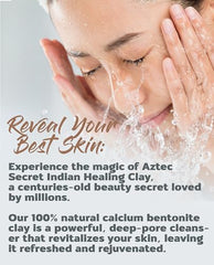 Aztec Secret Indian Healing Clay texture closeup ideal for masks and wraps.