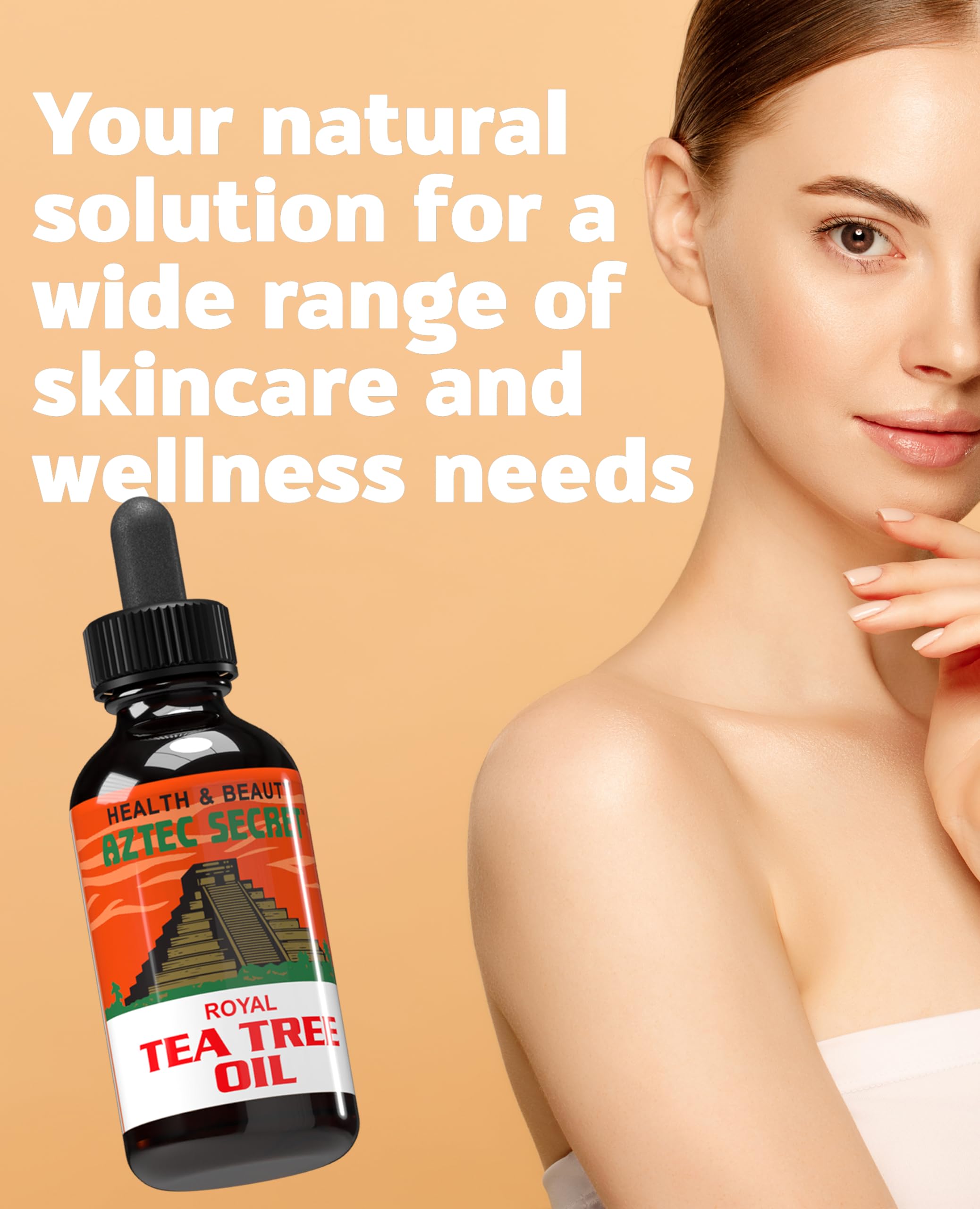Aztec Secret Royal Tea Tree Oil for frizz control.