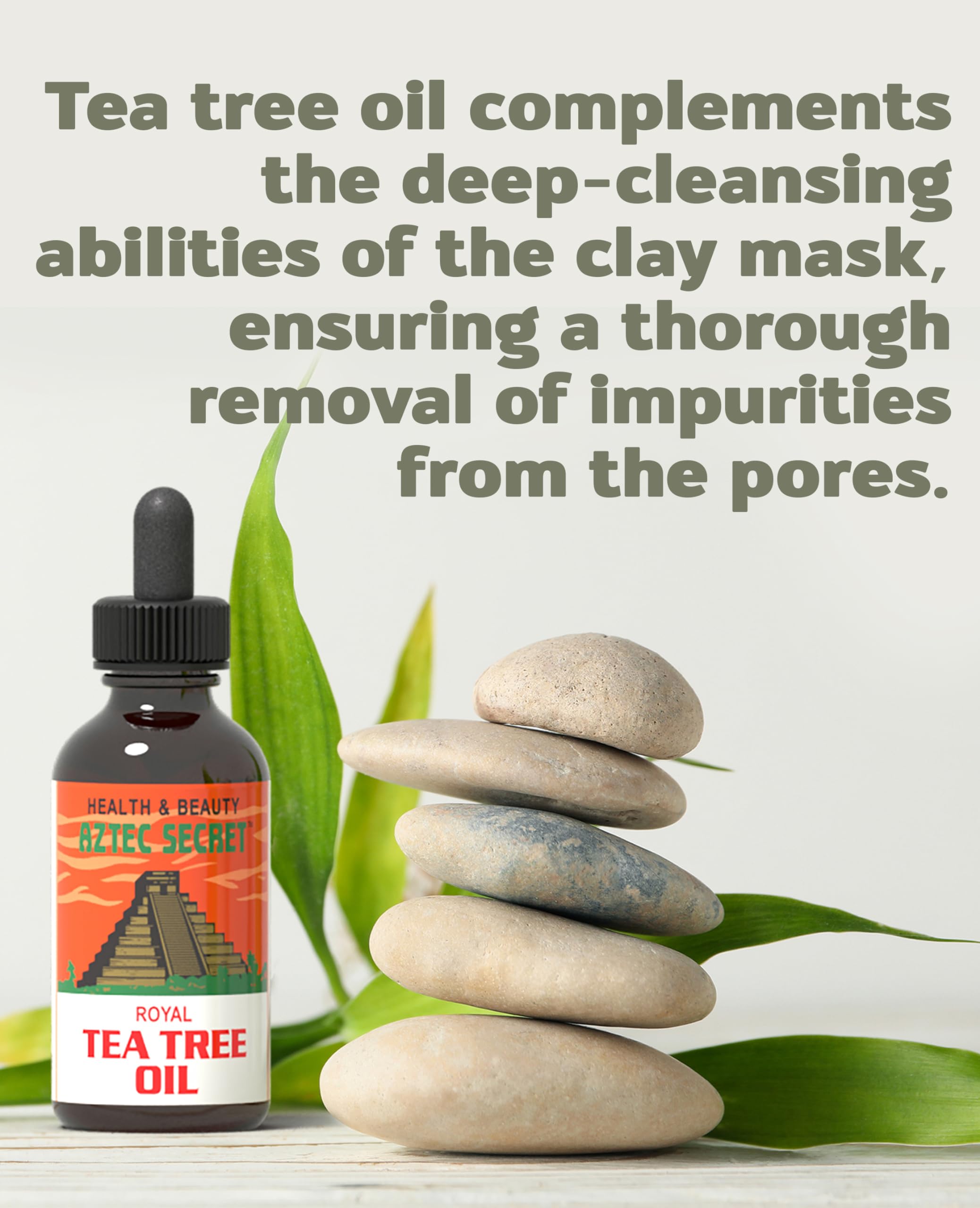 Aztec Secret Royal Tea Tree Oil on hair application for shine and conditioning.