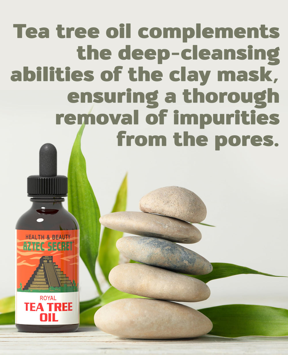 Aztec Secret Royal Tea Tree Oil on hair application for shine and conditioning.