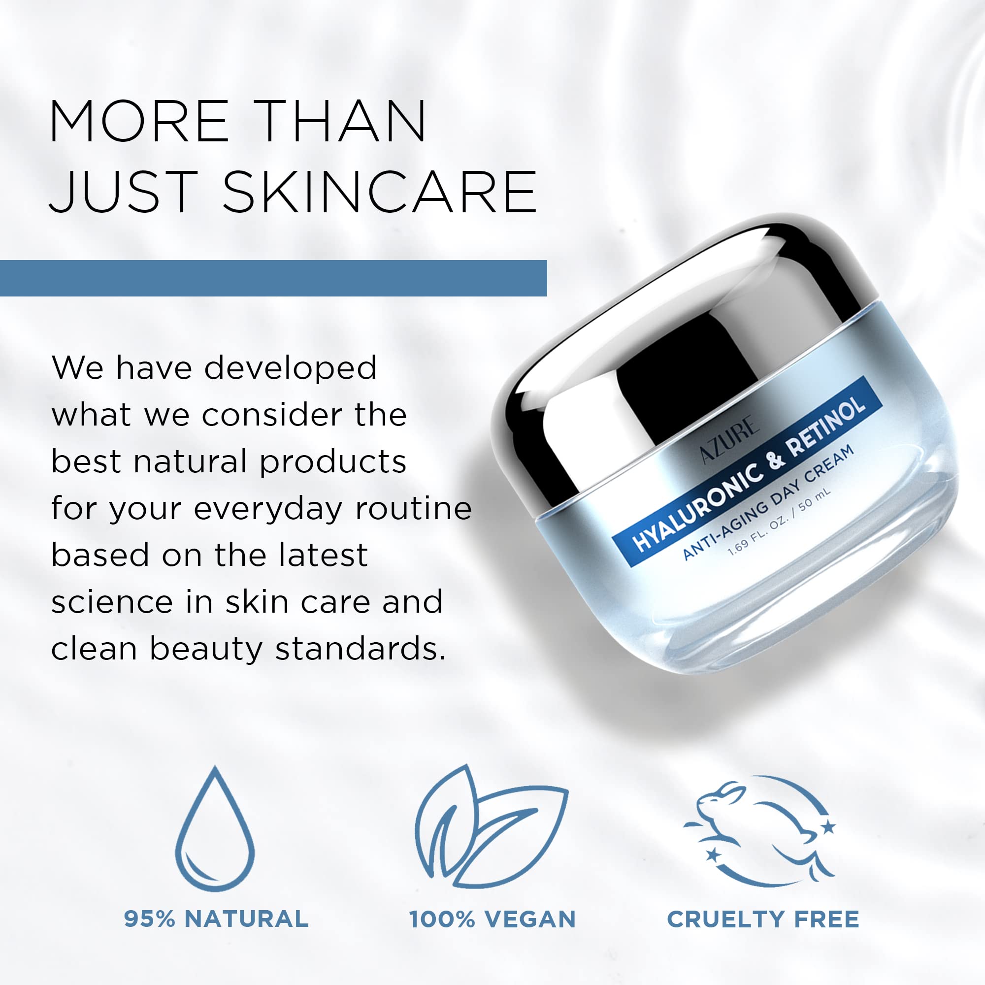 Azure Cosmetics clean-beauty-ingredients close-up highlights vegan, paraben-free formula