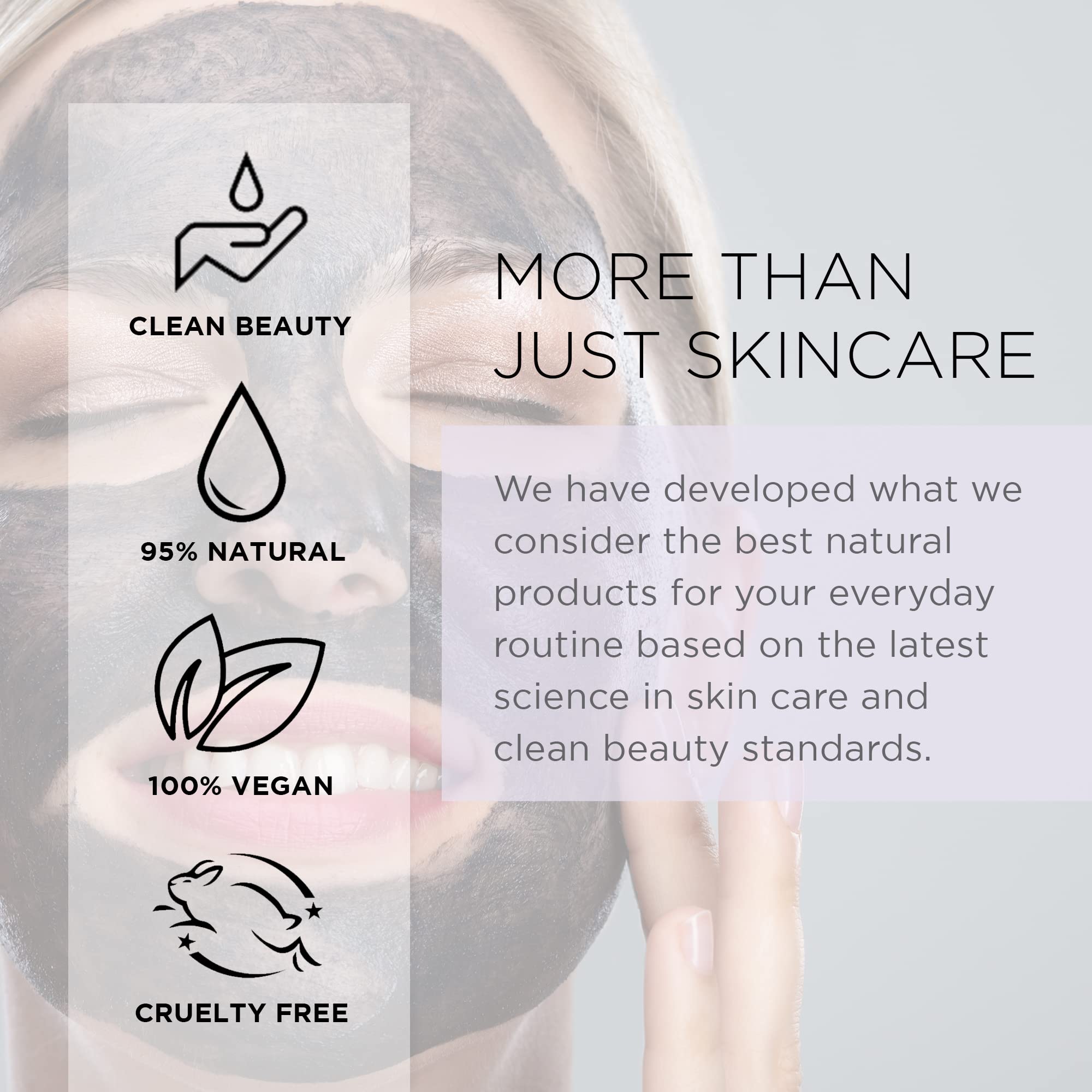 Azure Cosmetics Charcoal & Pearl Mask peel-away application with refined texture