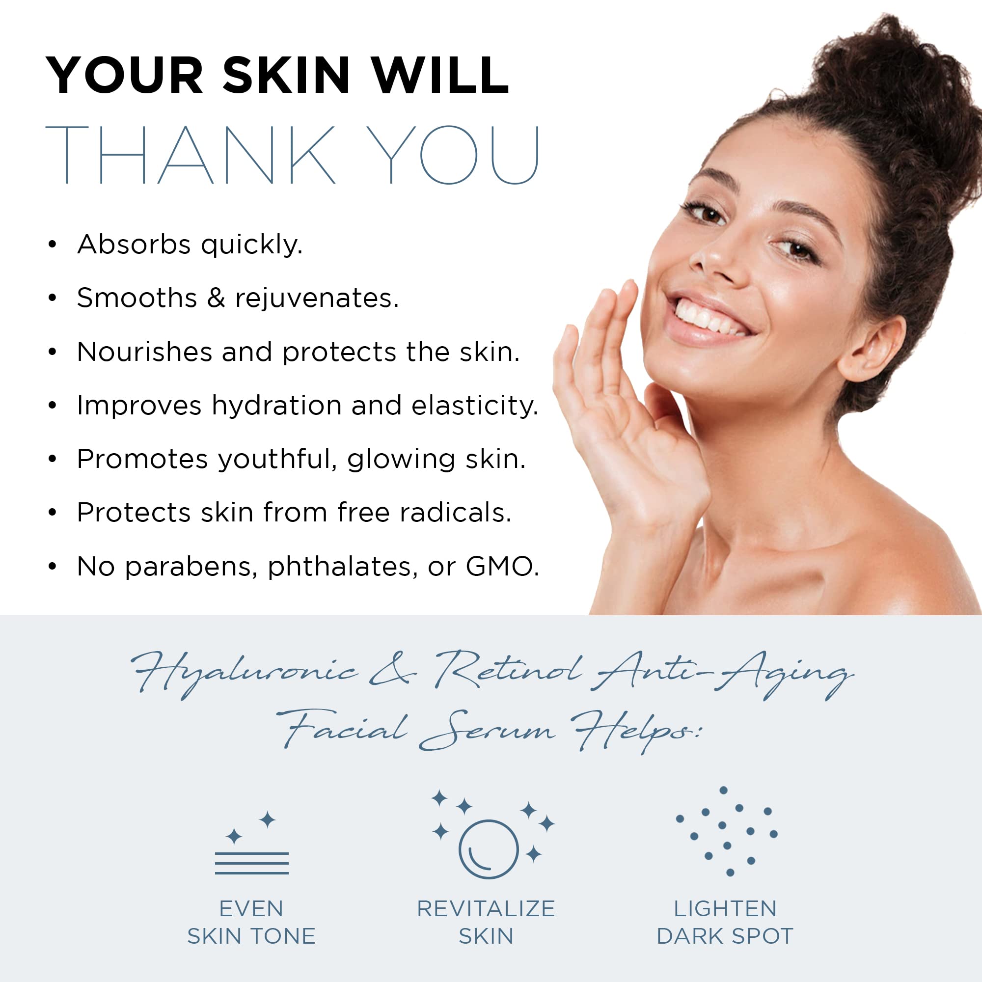 Closeup of Azure Cosmetics Hyaluronic Serum ingredients