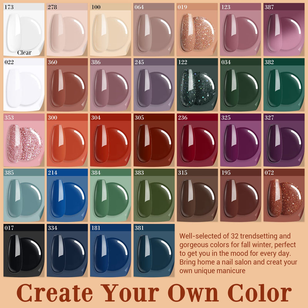 AZUREBEAUTY 32-color collection enables numerous design options