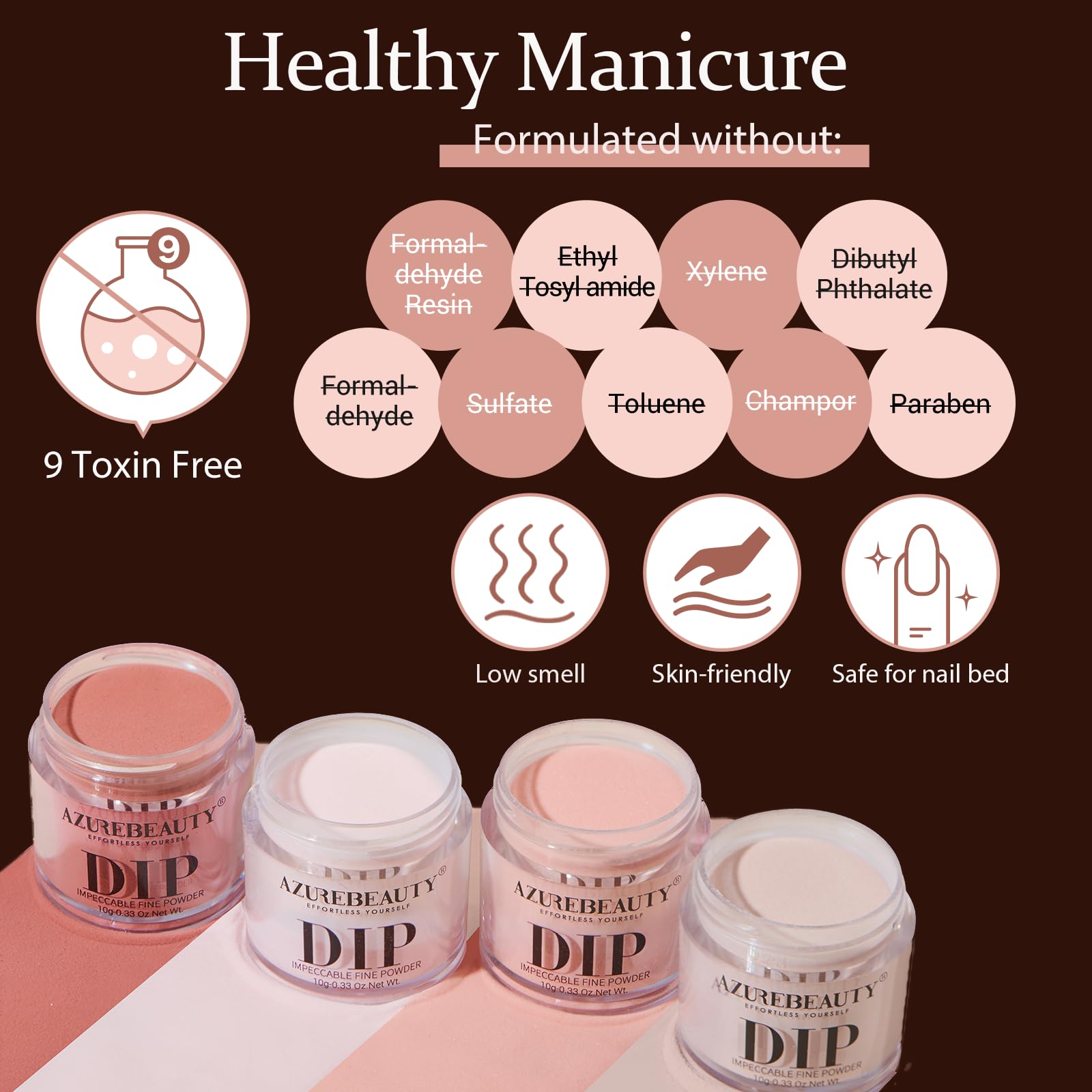 AZUREBEAUTY activator speeds drying in dip system
