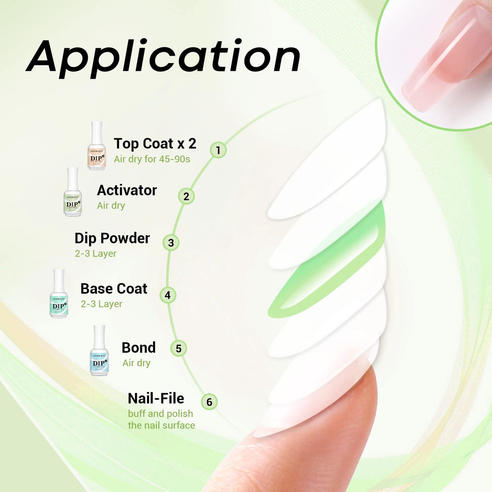 AzureBeauty activator beside color powders for a shiny finish preview.