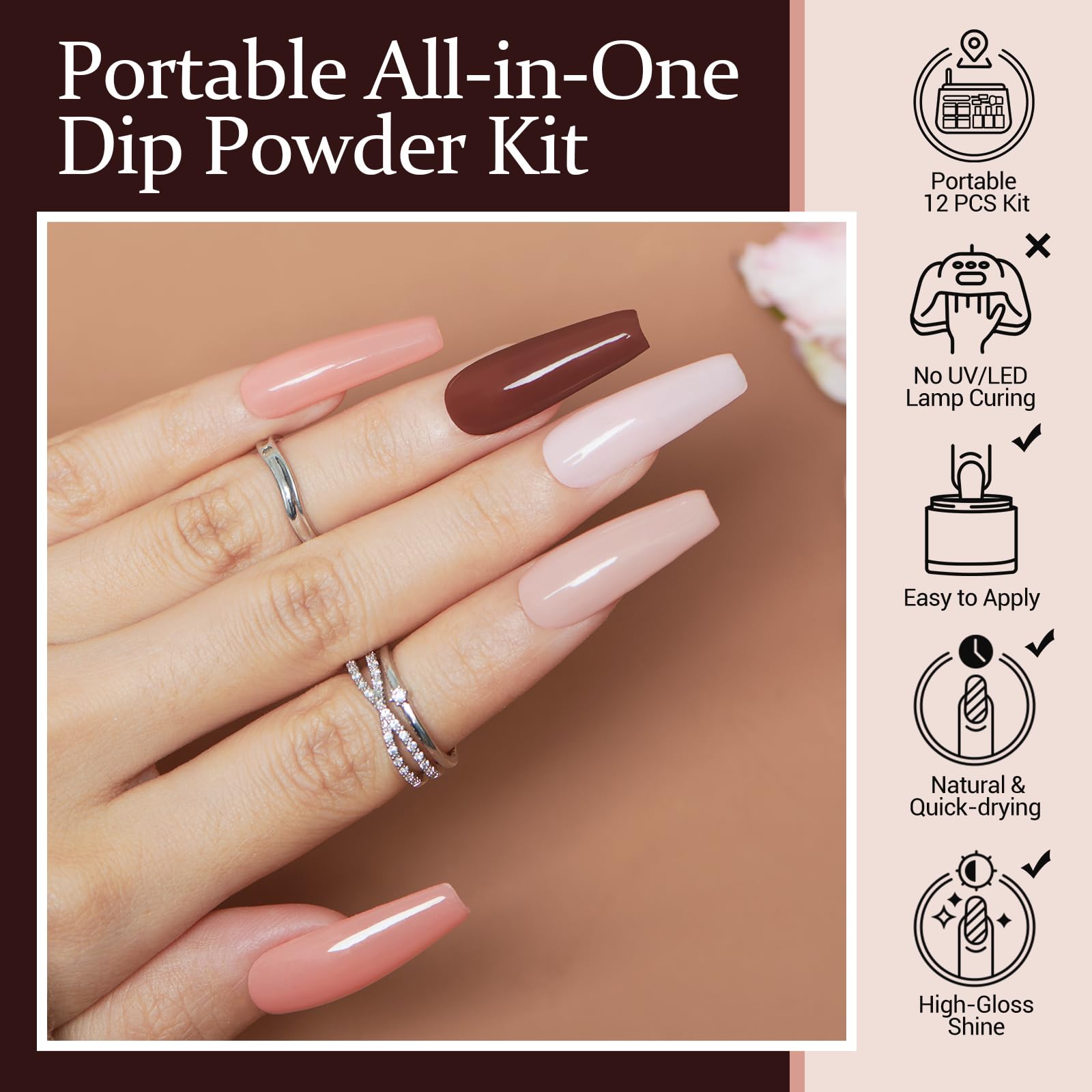 AZUREBEAUTY base coat enhances adhesion for dip nails