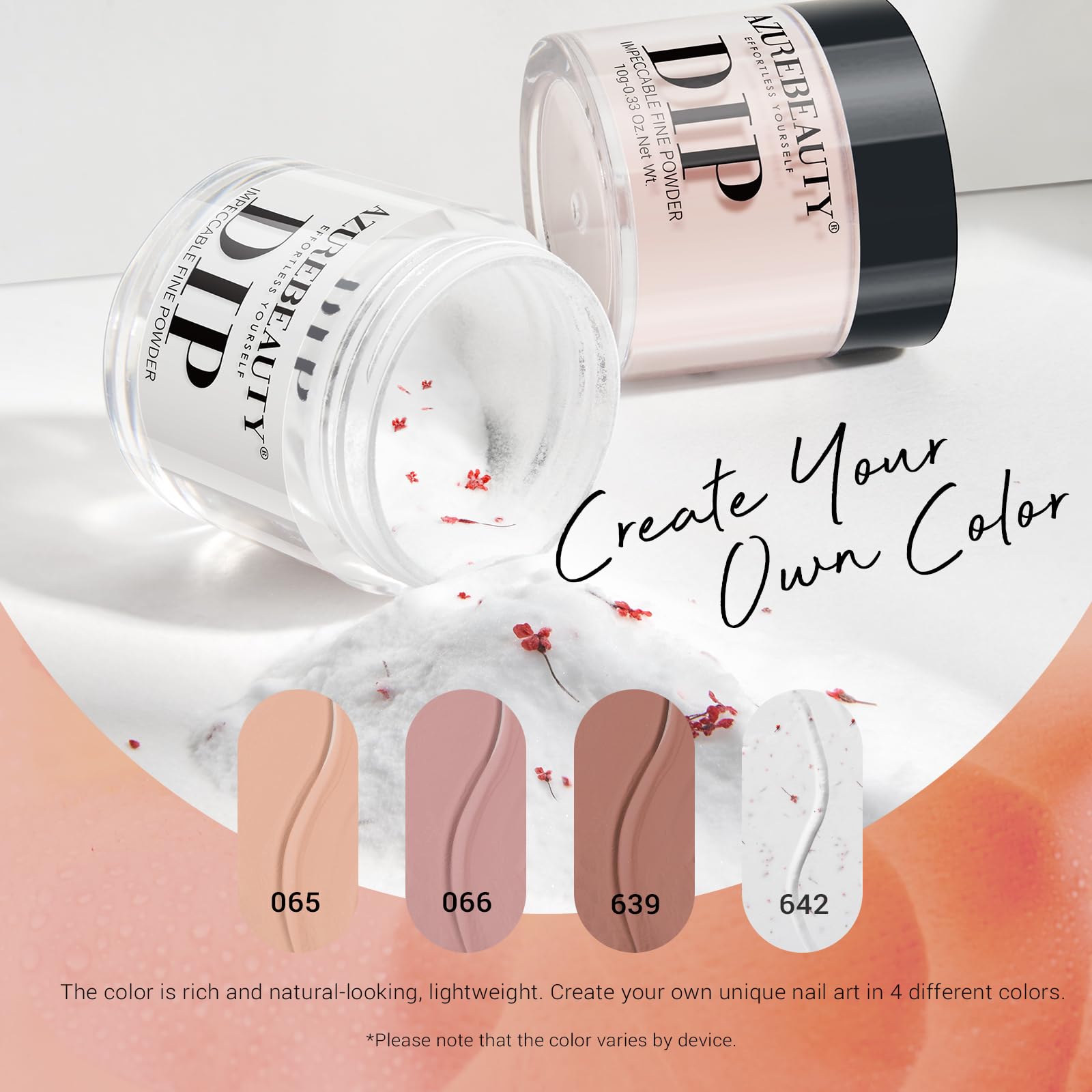 AzureBeauty base coat, top coat, and activator set for at-home manicure