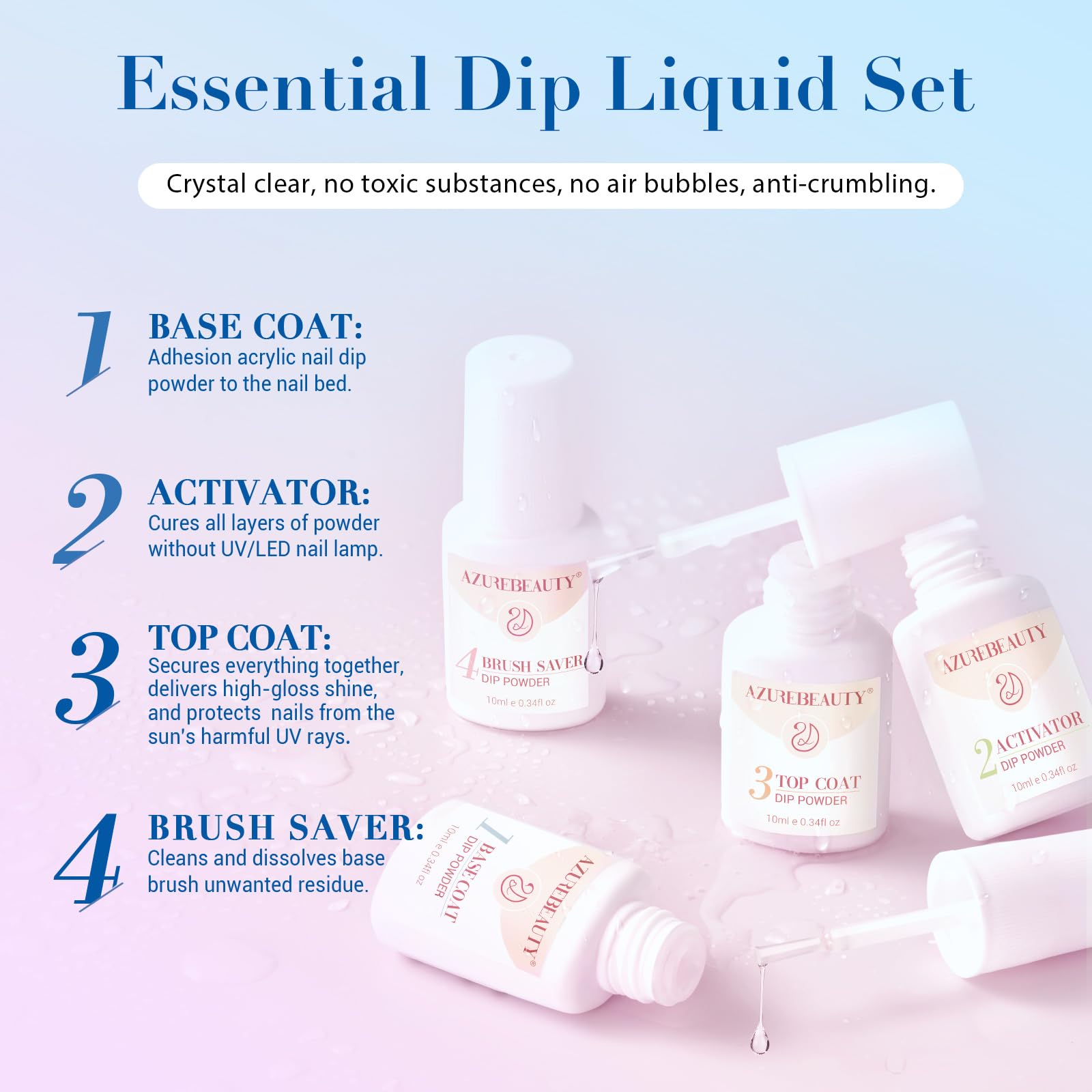 AZUREBEAUTY beginner-friendly starter kit for at-home nail art.