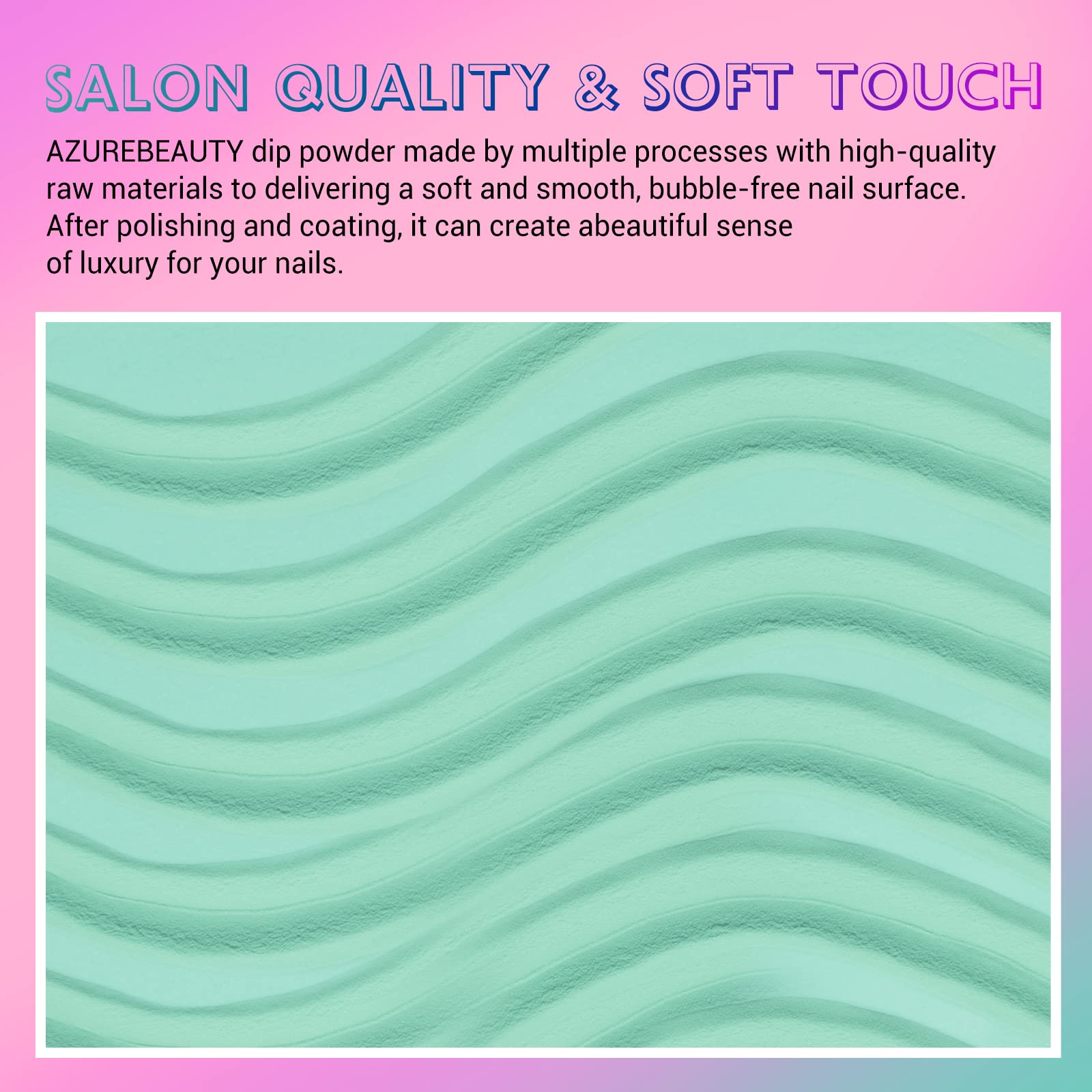 AZUREBEAUTY color-changing dip powder gray delivers chic contrast.
