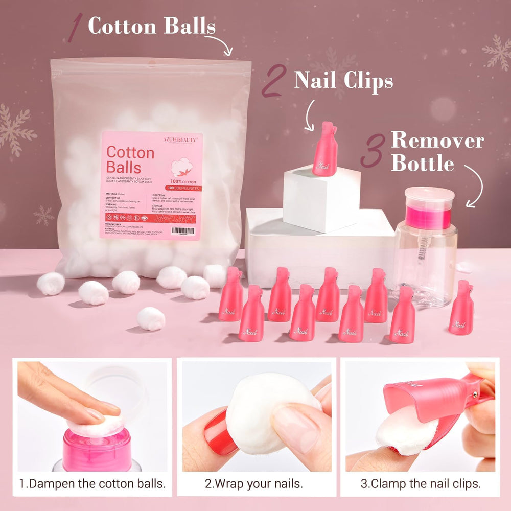 AzureBeauty formula uses healthy ingredients with vitamins for stronger nails.