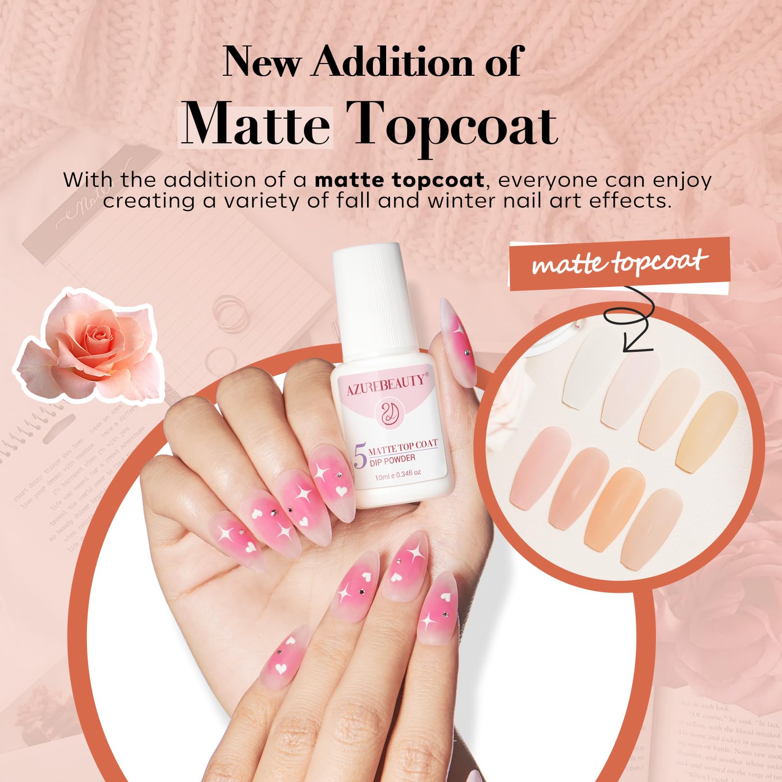 AzureBeauty dip liquid base and activator ensure smooth adhesion and finish.