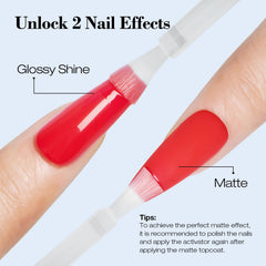 AzureBeauty Base coat bottle provides smooth foundation for even color.