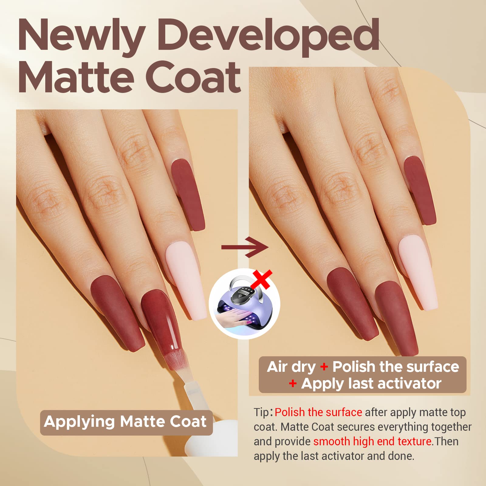 AZUREBEAUTY long-lasting wear on natural nails without a lamp.