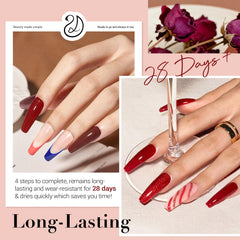 AzureBeauty dip liquids set with base, activator, and top coat for durable color.