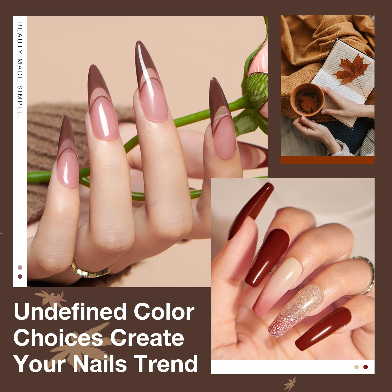 AzureBeauty nude dip powder for natural-looking nails.