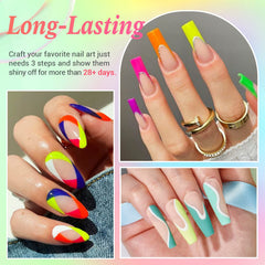 AzureBeauty 20 colors swatches showing vibrant finishes