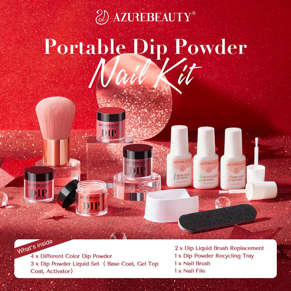 AzureBeauty nail brush and file for precise shaping.