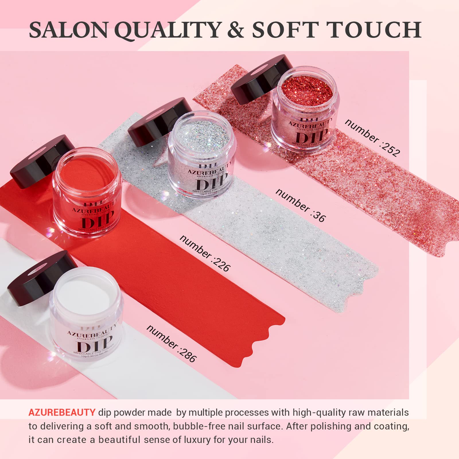 AzureBeauty Nail Brush included for precise color pickup and cleanup.