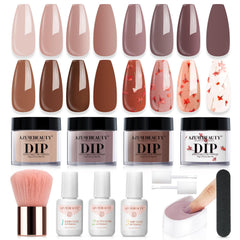 AzureBeauty dip powder kit nude color for a long-lasting natural look