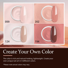 AZUREBEAUTY mocha brown powder for rich, warm nail color