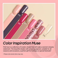 AzureBeauty 8 color powders displayed for vibrant, long-lasting nail art options.
