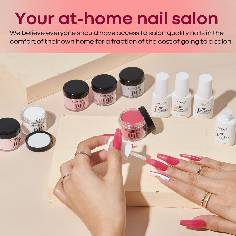 AzureBeauty included nail sticks and testing pieces for easy color checks.