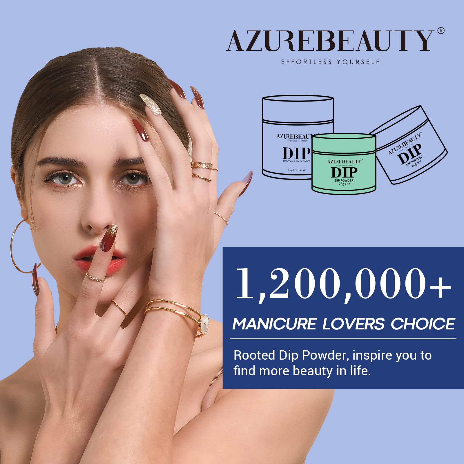 AZUREBEAUTY nails show steady shine and chip resistance after application