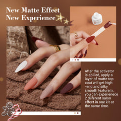 No lamp needed; quick cure helps nails dry safely