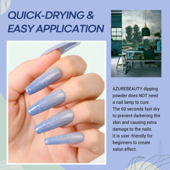 AZUREBEAUTY dip powder with no lamp curing for easy at-home nails