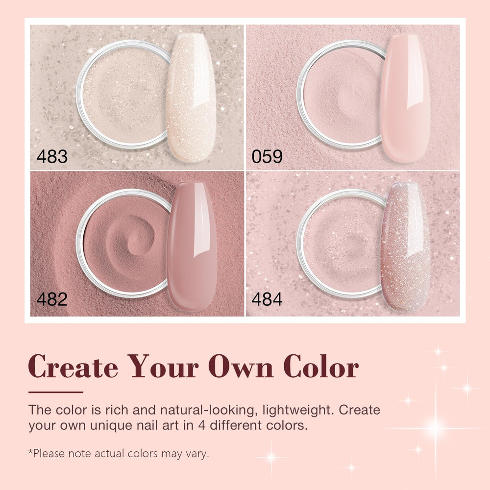 AZUREBEAUTY Nude Dip Powder shade shown for natural-looking color.