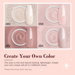 AZUREBEAUTY Nude Dip Powder shade shown for natural-looking color.