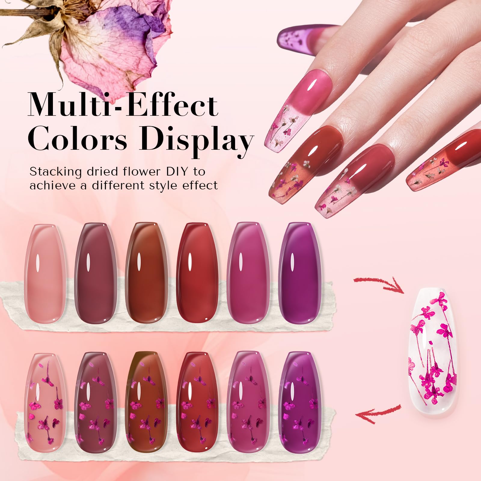 AZUREBEAUTY Dip Powder Set deep jelly shade adds depth to nails