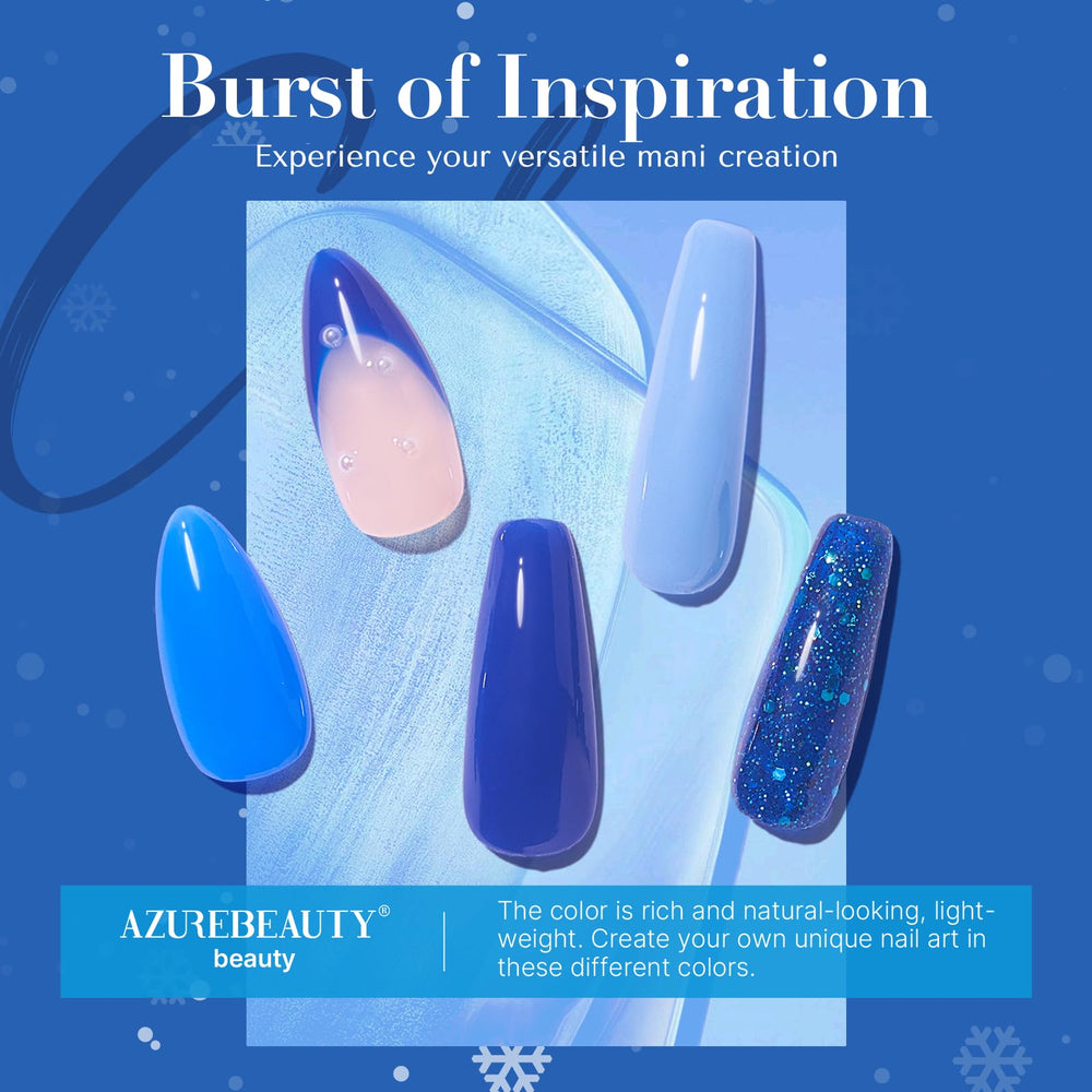 AzureBeauty packaging box keeps colors organized for easy DIY manicures.